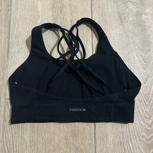 PARAGON Women's Crisscross Black Sports Bra